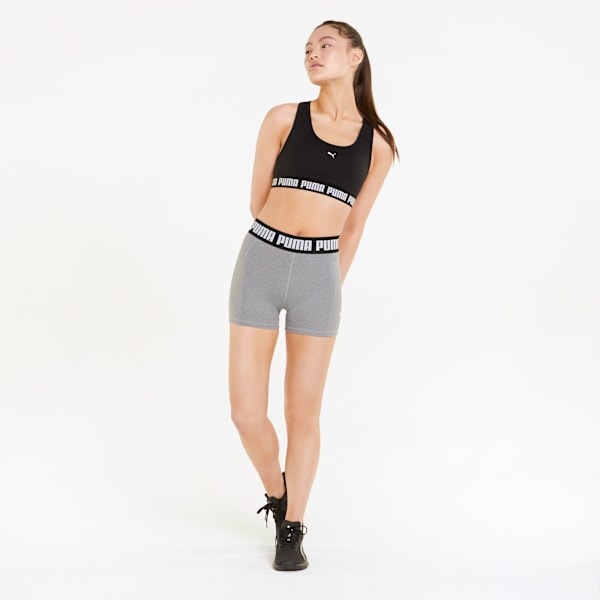 TRAIN STRONG 3" Tight Training Shorts Women, Griffin Heather, extralarge-GBR